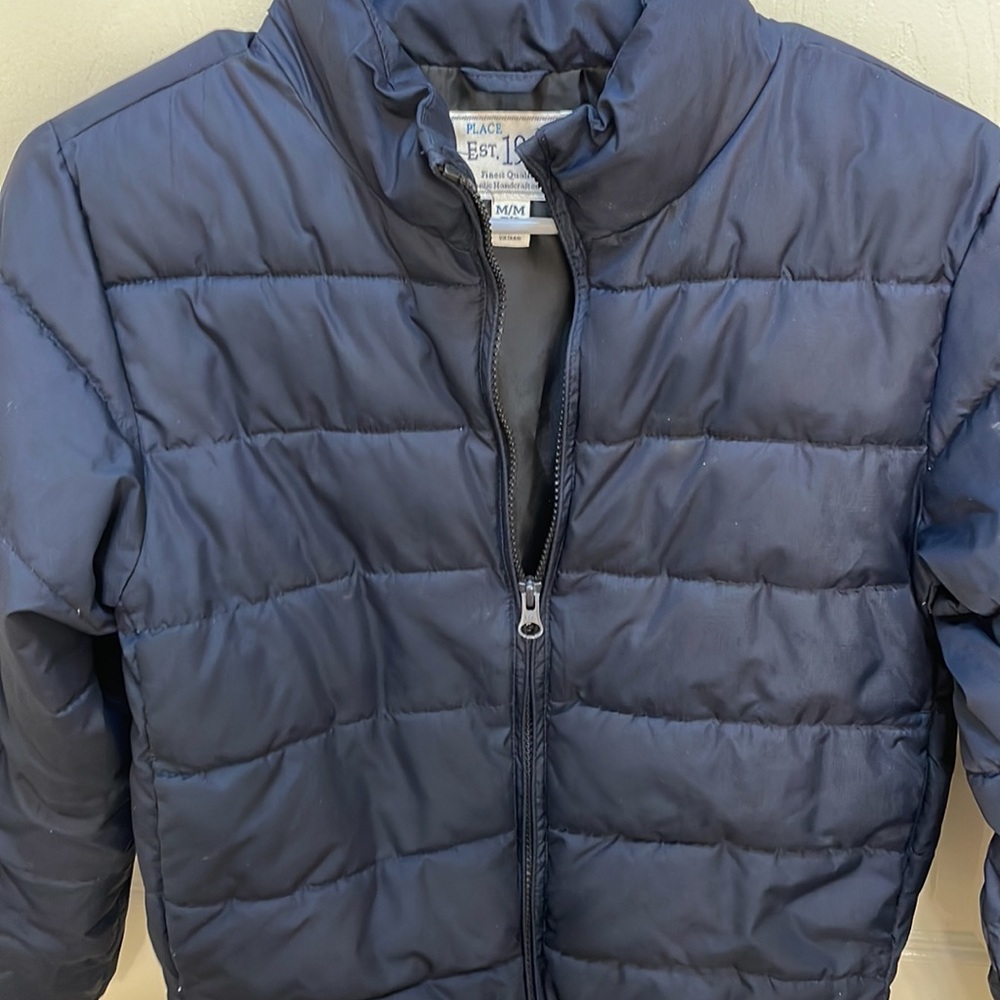 ❄️The Children’s Place (M 7/8) Navy Puffer Coat❄️ - Picture 3 of 7